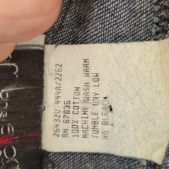 VINTAGE  BLONDIE AND ME RIGID DENIM JACKET - Picture 9 of 15